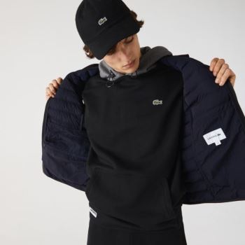 Lacoste Lightweight Foldable Water-Resistant Puffer Coat Pánské - Kabáty Černé | CZ-ysuSt8